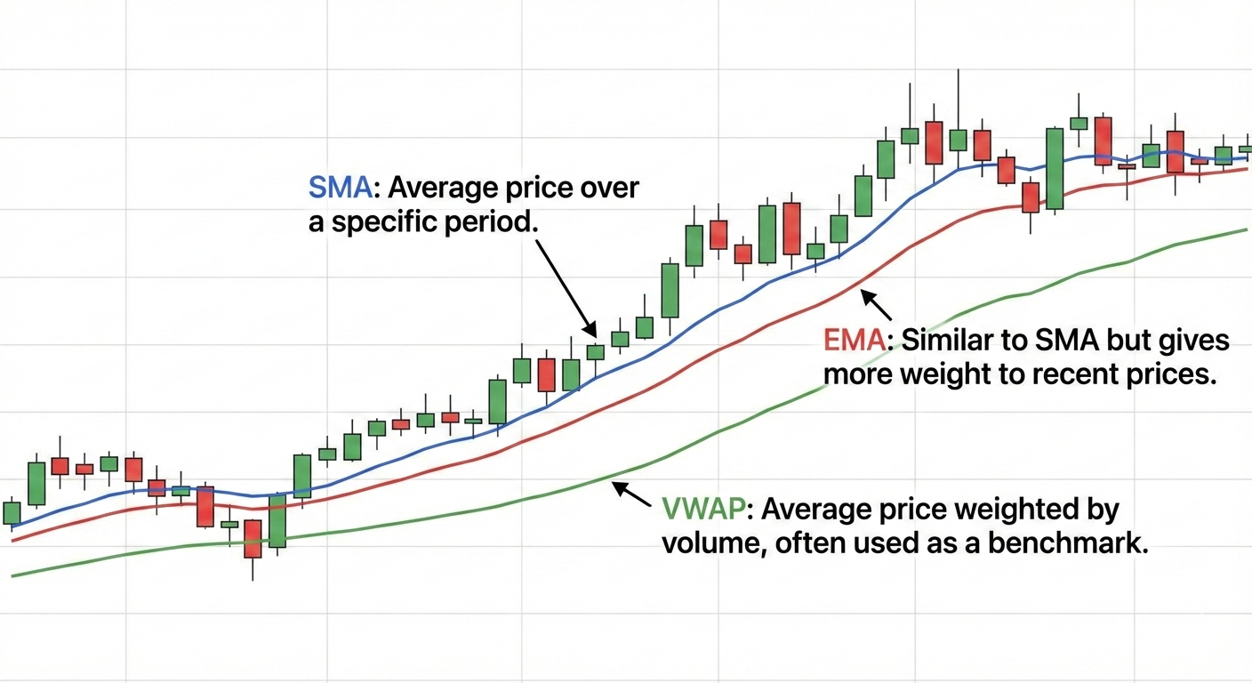 Graph showing Moving Averages